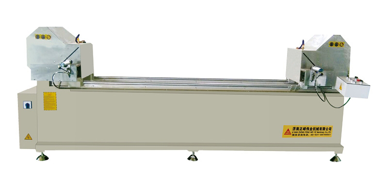 Double-head cutting saw for diamond mesh