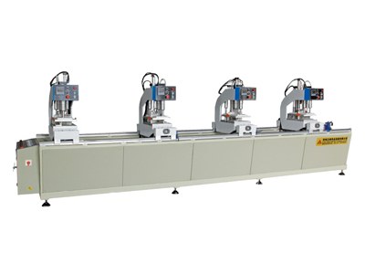 Linear four-position welding machine